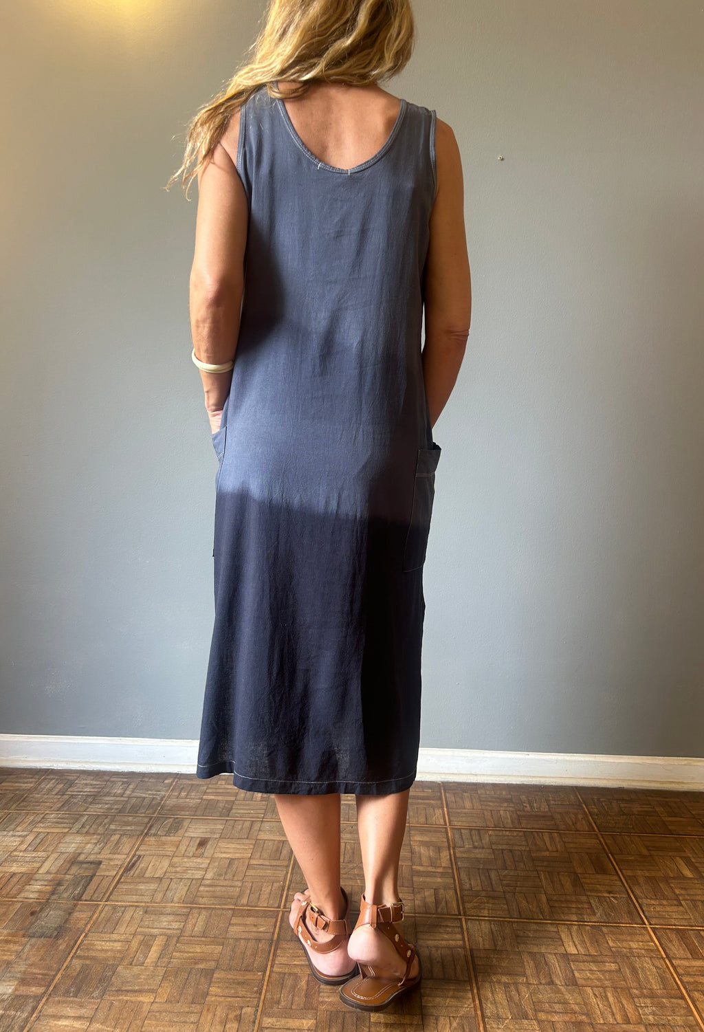 Vestido Regata Linho Tie Dye