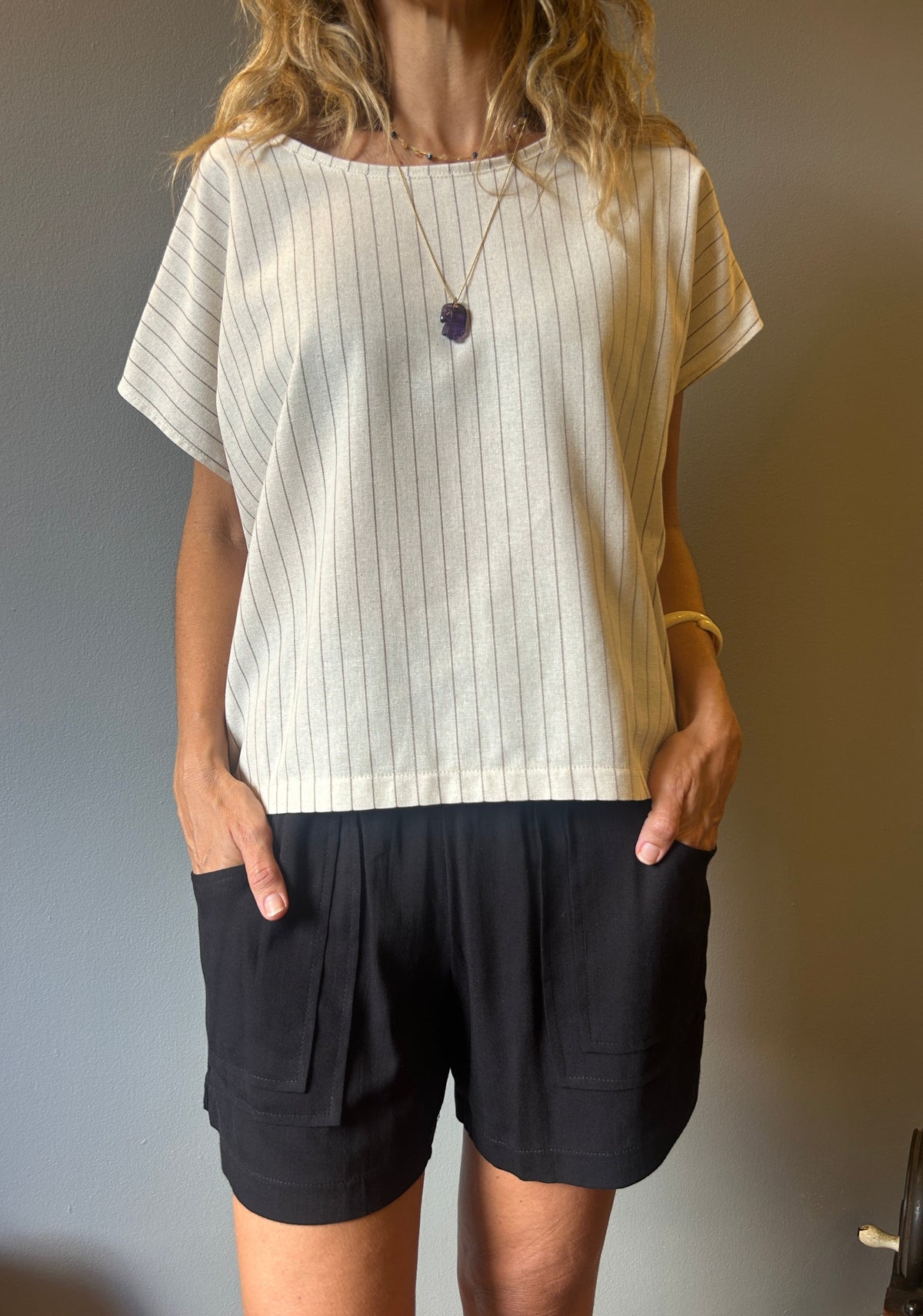 Blusa de Linho Ampla Mandala Cruise