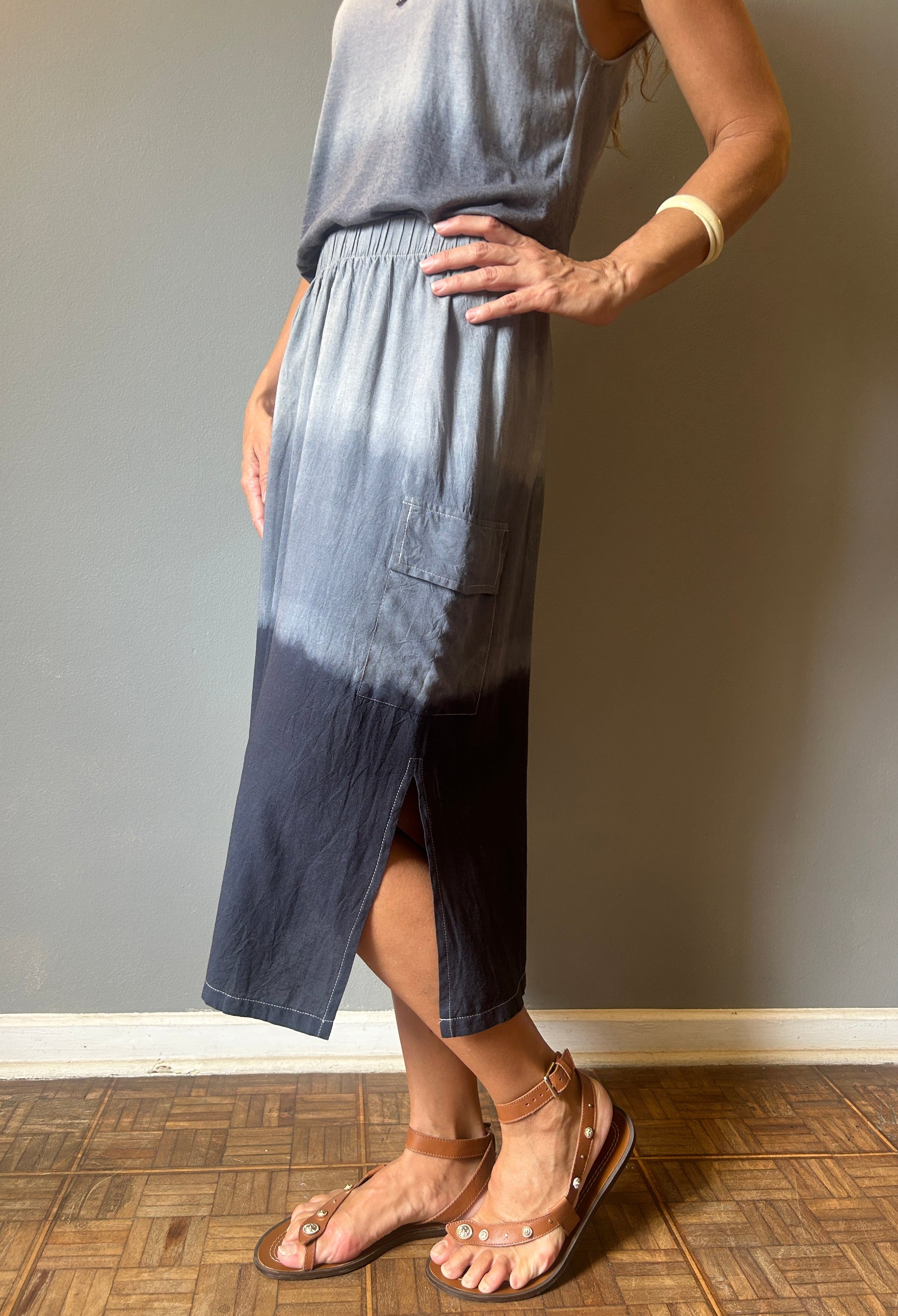 Saia Cargo Linho Tie Dye