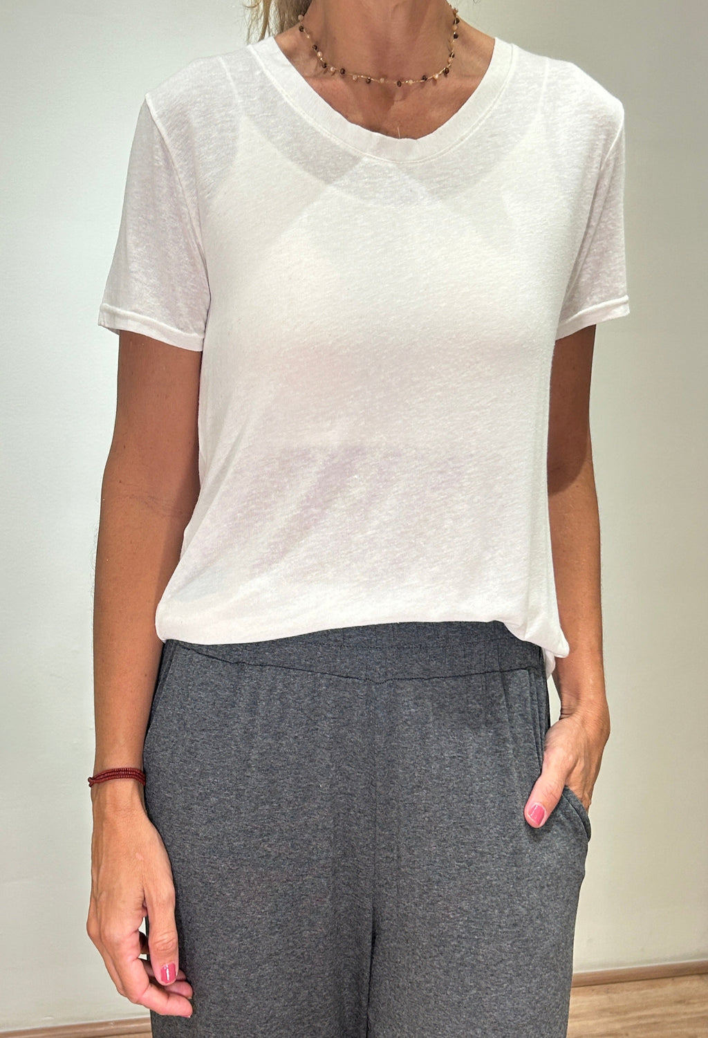 Camiseta Decote Redondo New Viscolinho